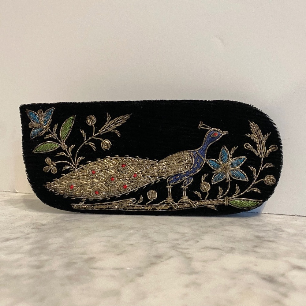 Vintage Velvet Eyeglass Case
